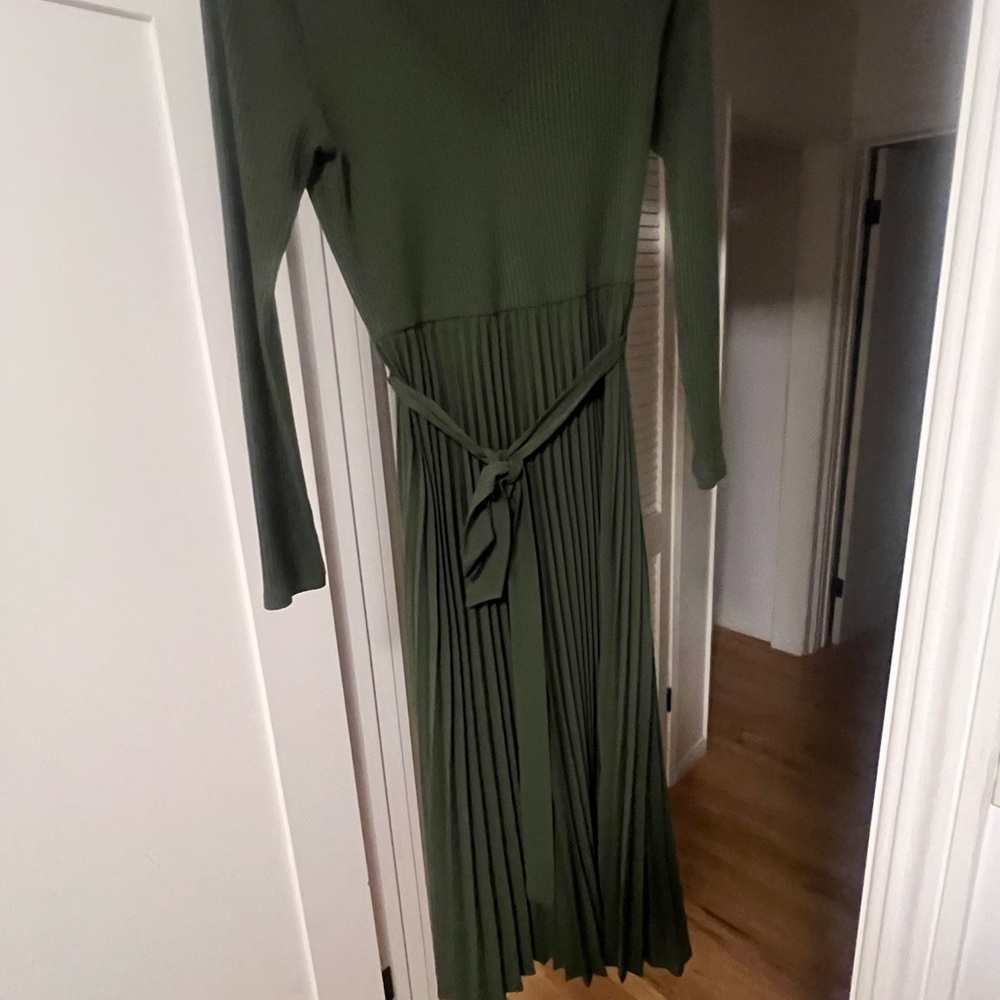 Guess Green Long Sleeve Sheath Dress for Work